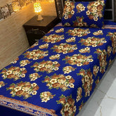 4 Pieces Crystal Cotton Single Pair Bedsheet  SB 552